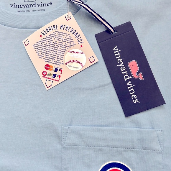 Chicago Cubs Vineyard Vines Logo Short Sleeve Crewneck T-Shirt - Picture 7 of 8